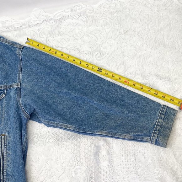 Vintage Denim Men's Carhartt jean jacket Streetwear Retro made in USA Large - Picture 6 of 13